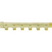 Collecteur de distribution laiton 1"1/4 6 sorties 3/4" à portée plate certifié ACS chauffage et sanitaire - THERMADOR COLC336P 
