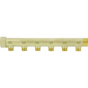 Collecteur de distribution laiton 1"1/4 6 sorties 3/4" à portée plate certifié ACS chauffage et sanitaire - THERMADOR COLC336P 