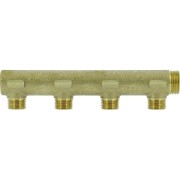 Collecteur borgne en laiton 4 sorties 1/2" mâle à portée plate certifié ACS chauffage et sanitaire - THERMADOR COLS204P 