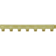 Collecteur borgne en laiton 7 sorties 1/2" mâle à portée plate certifié ACS chauffage et sanitaire - THERMADOR COLS207P 