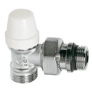 Coude de réglage pour radiateur gamme C 1/2" raccord M23x1,5 chromé avec douille auto-étanche - THERMADOR CRC15M 