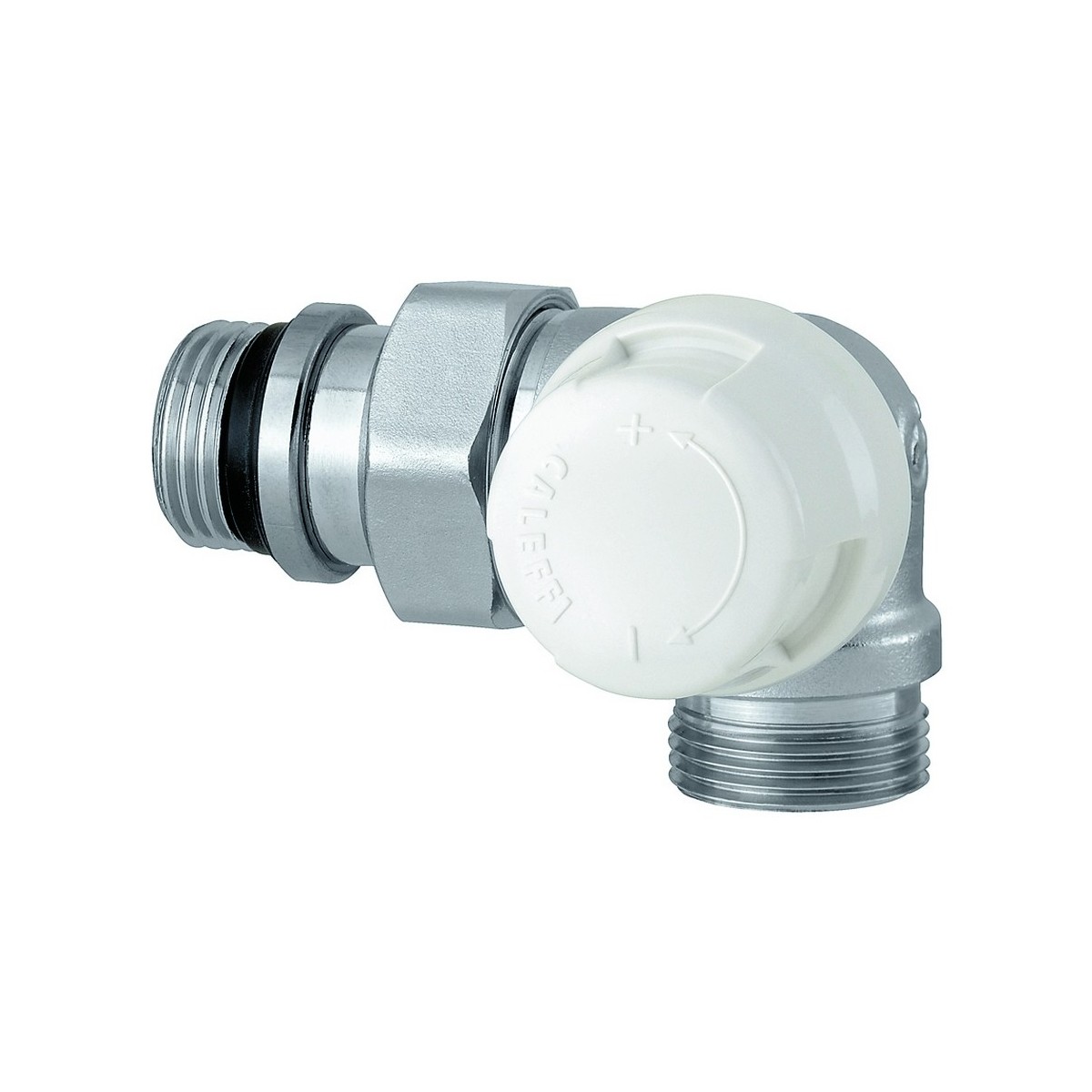 Corps thermostatique double équerre droite 3/8" chromé douille auto-étanche tête électrothermique - THERMADOR CT12DEDM 