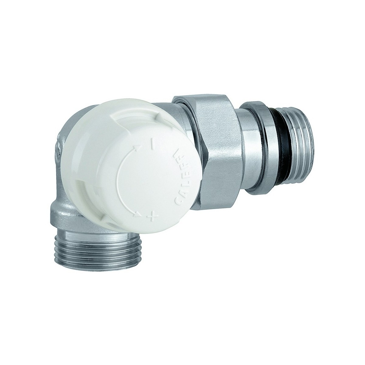 Corps thermostatique double équerre gauche 3/8" chromé douille auto-étanche tête électrothermique - THERMADOR CT12DEGM 