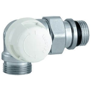 Corps thermostatique double équerre gauche 3/8" chromé douille auto-étanche tête électrothermique - THERMADOR CT12DEGM 