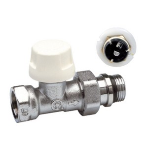 Corps thermostatique droit femelle 1/2" avec pré-réglage corps laiton chromé - THERMADOR CT15DP 