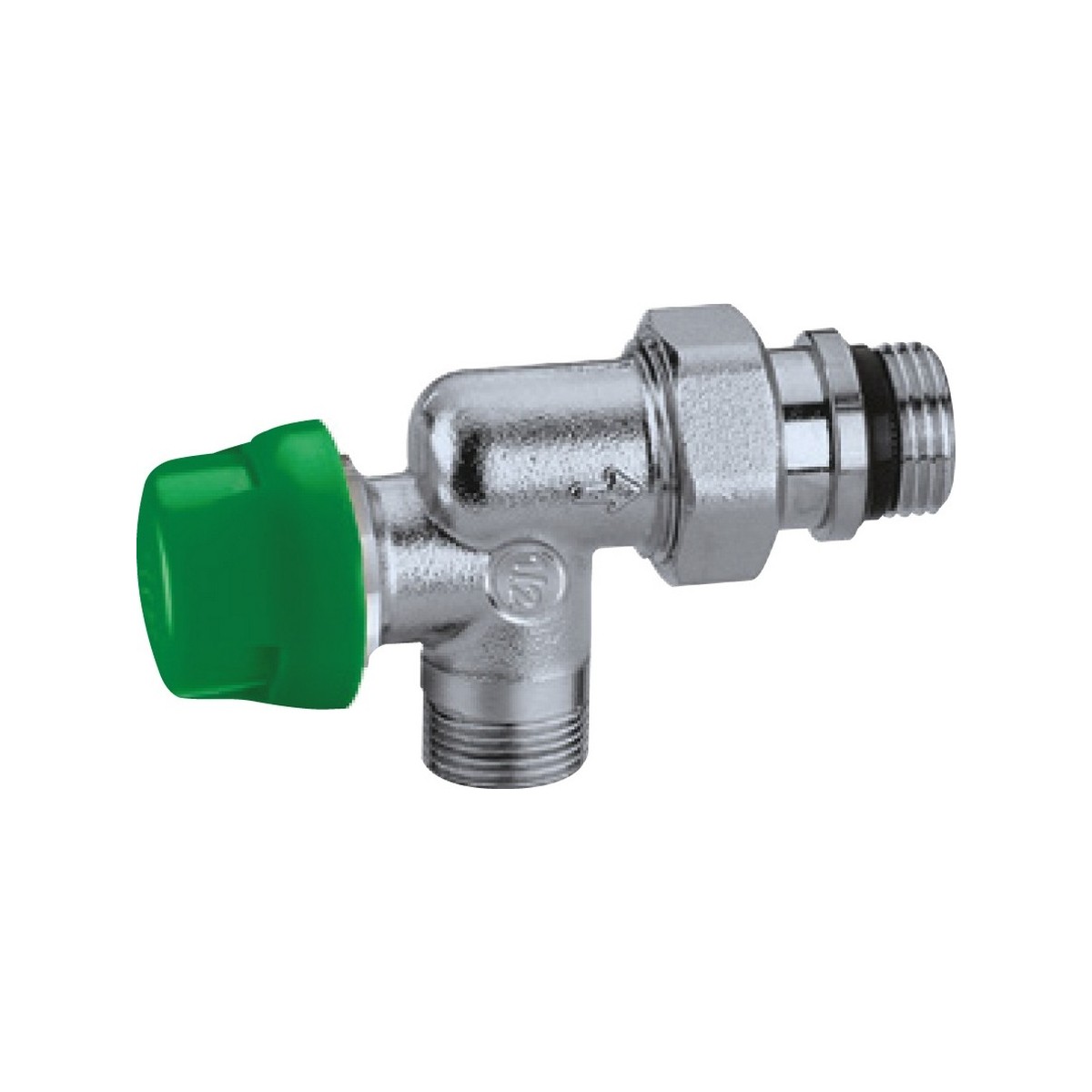 Corps thermostatique DYNAMICAL équerre inversée mâle 3/8" raccord M23x1,5 corps laiton chromé - THERMADOR CTD12EIM 