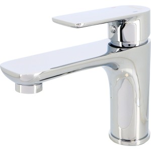 Mitigeur pour lavabo DILO chromé avec vidage clic-clac ABS - THEWA DIL15 