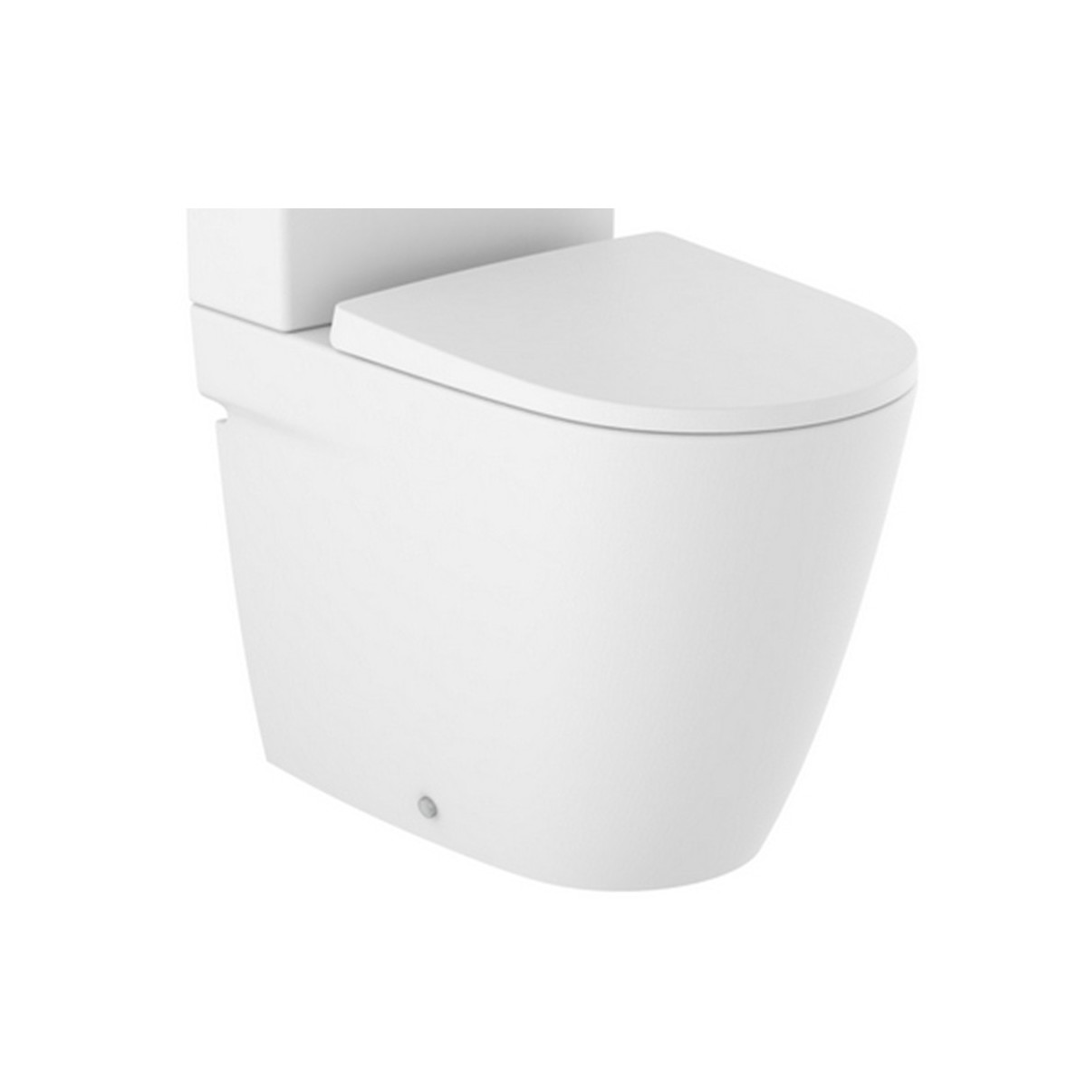 Cuvette au sol compact rimless à évacuation duale Blanc Mat Ona - Roca A342688620
