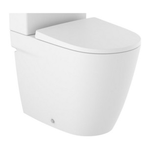 Cuvette au sol compact rimless à évacuation duale Blanc Mat Ona - Roca A342688620