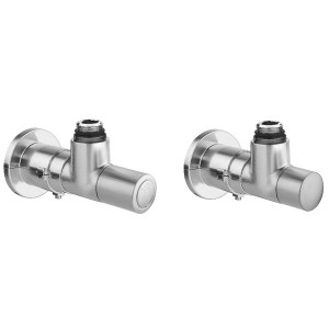 Robinet thermostatisable équerre droite métal brossé M23x1,5 - THERMADOR EREMB 
