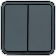 cubyko Double BP 1O/1F gris HAGER WNC044