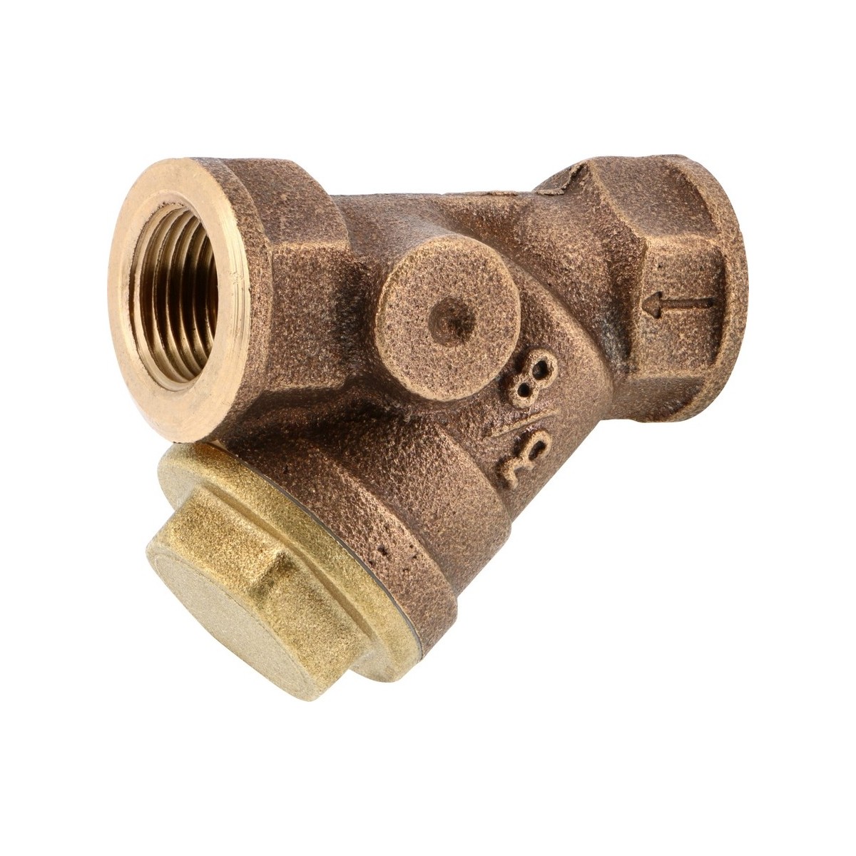 Filtre à tamis 1/2" femelle-femelle certifié ACS corps bronze cartouche inox - THERMADOR F20215 