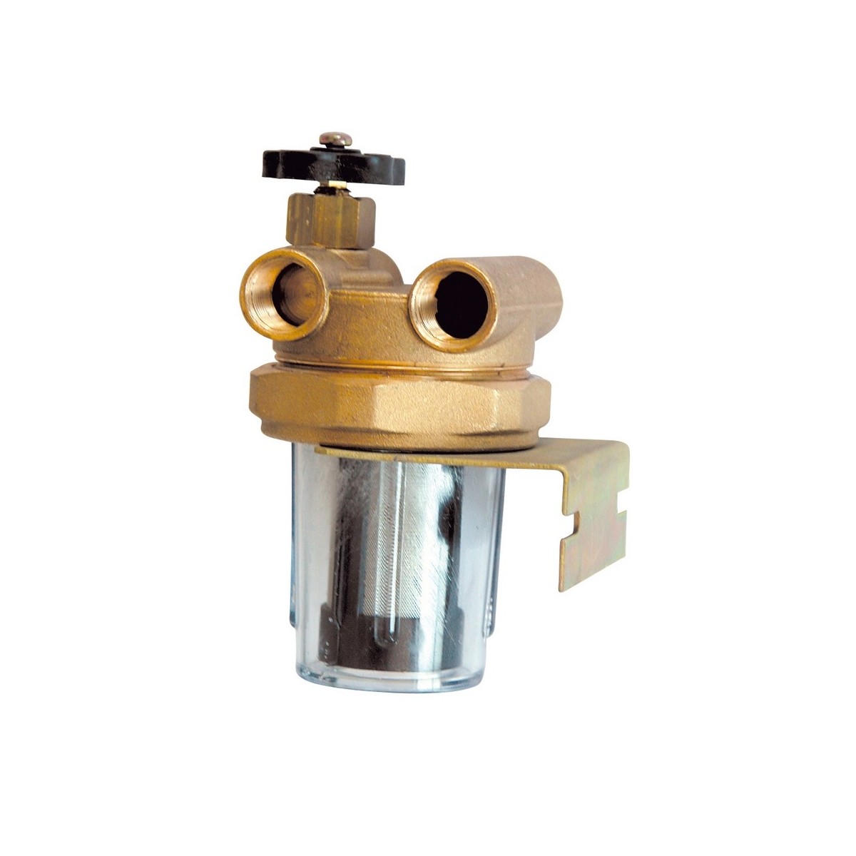 Filtre double conduite ECO 3/8" débit < 400 l et h bol plastique tamis inox - THERMADOR FDC75 