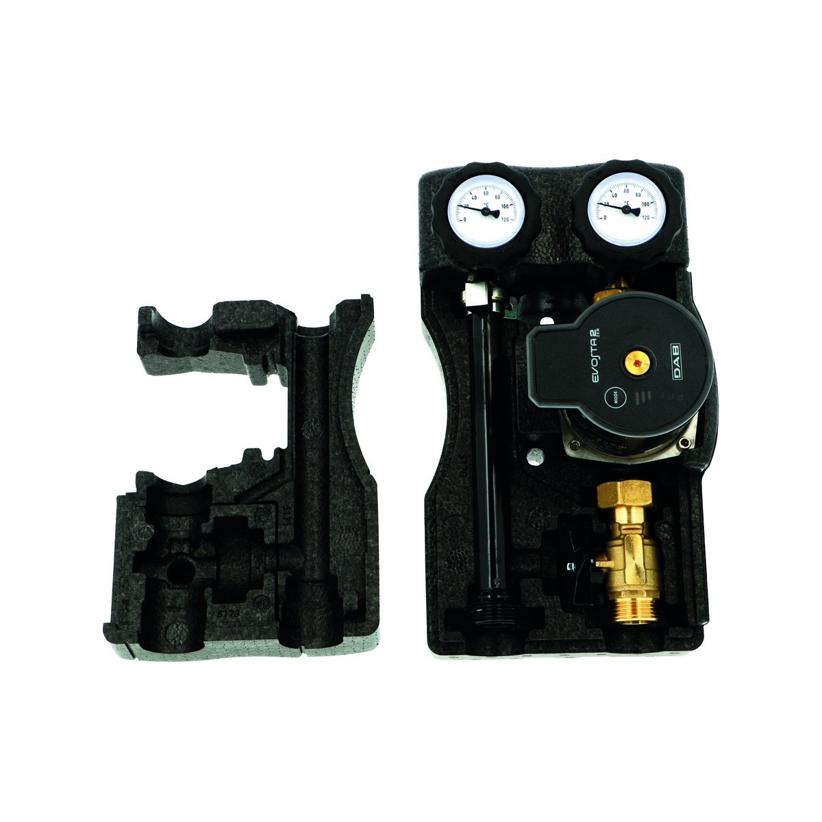 Groupe hydraulique direct MODULFIT compact XS DN20 entraxe 90 mm sans vanne mélangeuse - THERMADOR GHD20CSPXS 