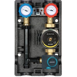 Groupe hydraulique mélangé DN25 motorisé avec circulateur et servomoteur 3 points 230 V - THERMADOR GHM25CM 