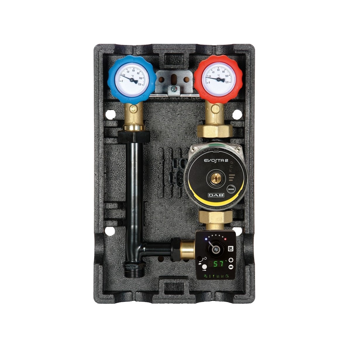 Groupe hydraulique mélangé DN25 circulateur DAB régulation sans fil RA130 et servomoteur - THERMADOR GHM25CRA130 