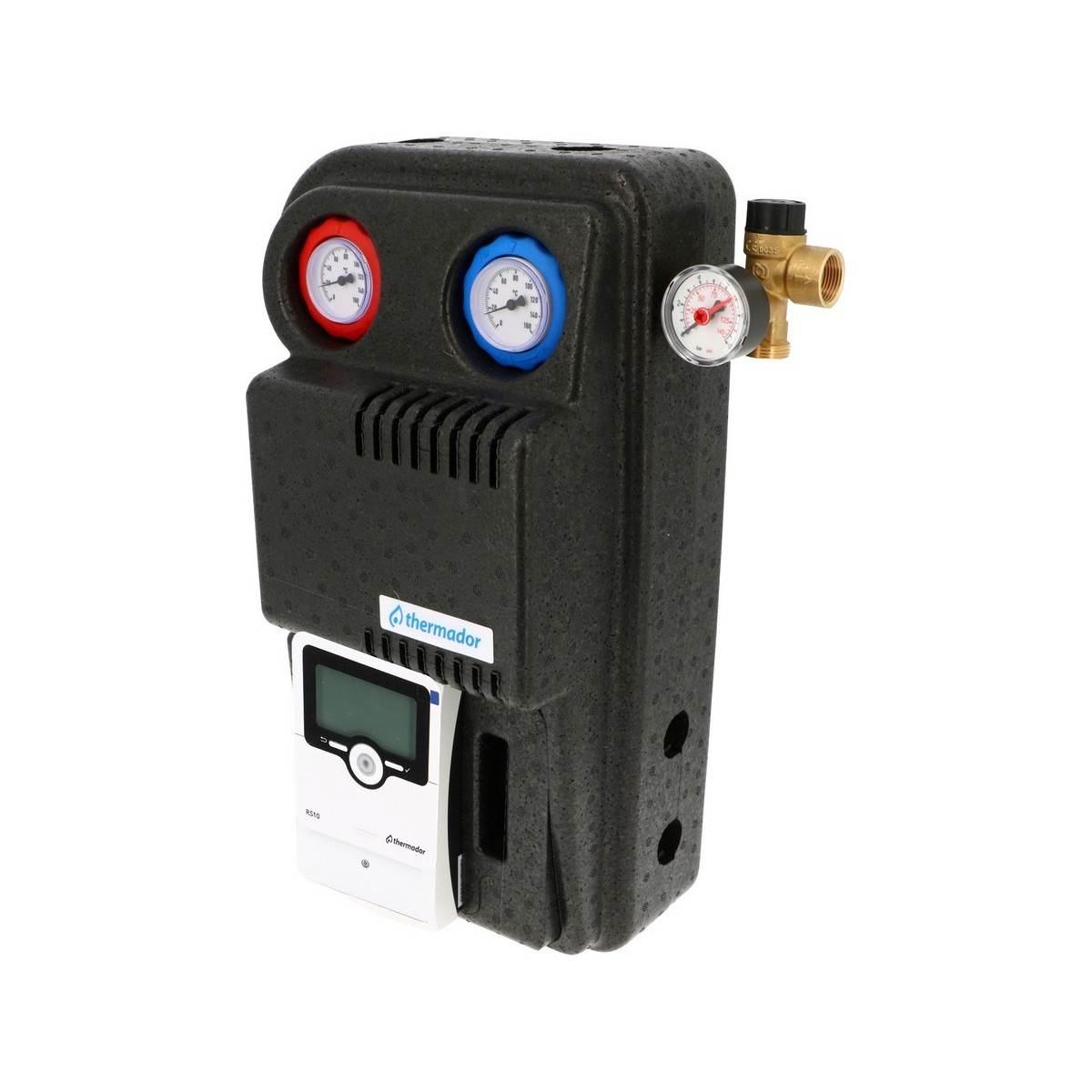 Groupe de transfert solaire départ-retour femelle 3/4" régulation RS10 circulateur ErP - THERMADOR GTSDNRS10 