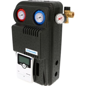 Groupe de transfert solaire départ-retour femelle 3/4" régulation RS10 circulateur ErP - THERMADOR GTSDNRS10 