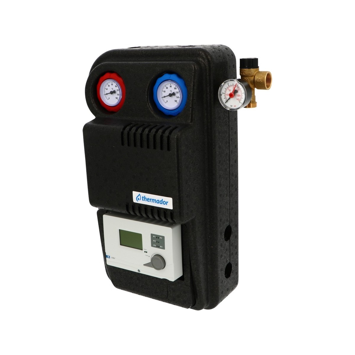Groupe de transfert solaire départ-retour femelle 3/4" régulation TA circulateur ErP - THERMADOR GTSDNRT 