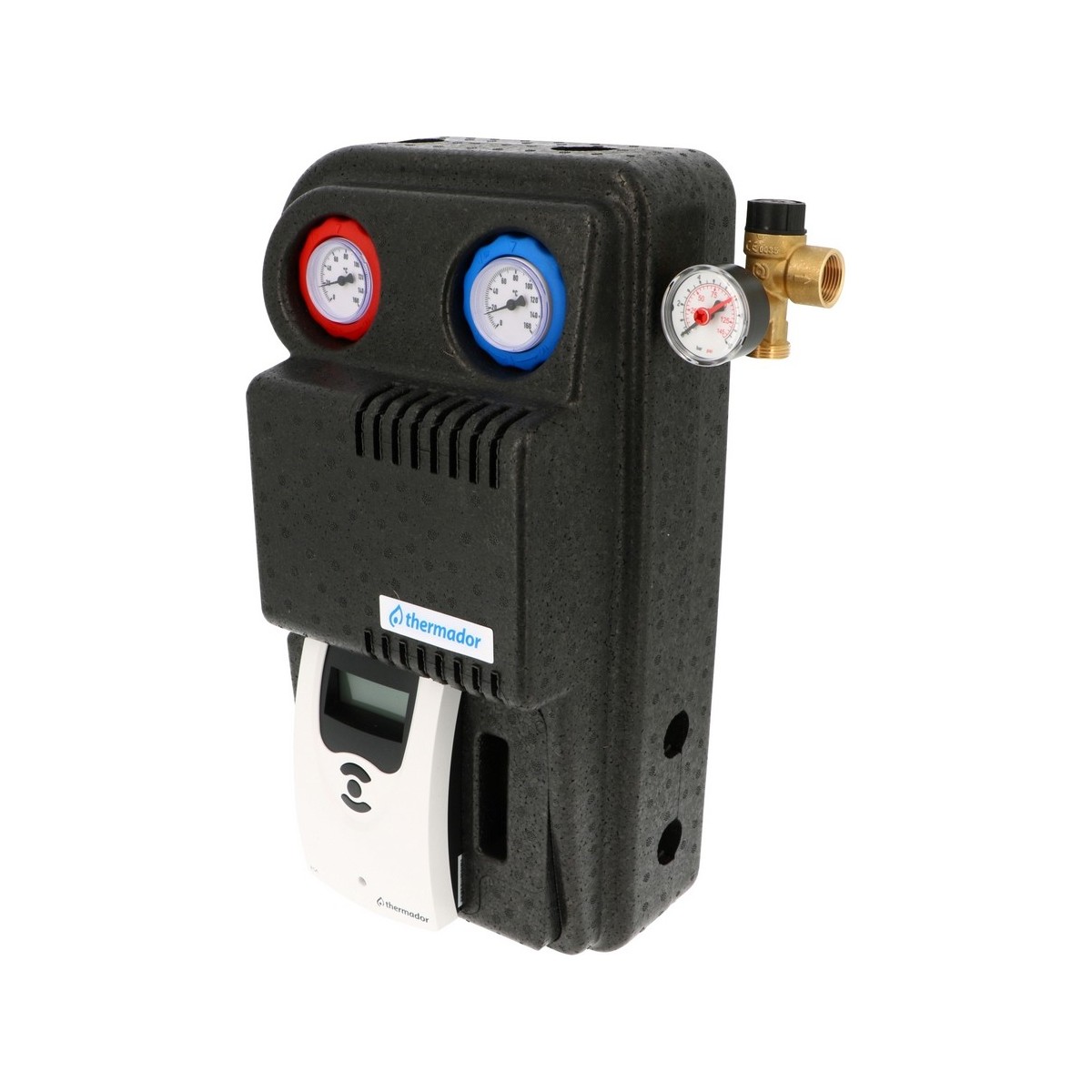 Groupe de transfert solaire départ-retour femelle 3/4" avec régulation et circulateur - THERMADOR GTSDNR 