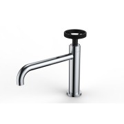 Mitigeur type industriel pour lavabo HANUM chromé sans vidage - THEWA HAN15C 