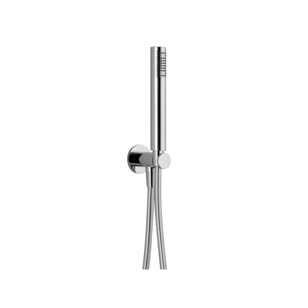 Kit douchette stylo complet chromé avec sortie d'eau douchette et flexible 150 cm - THEWA KI046CR 