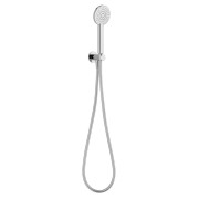 Kit douchette ronde avec support et prise d'eau chromé - THEWA KI060CR 