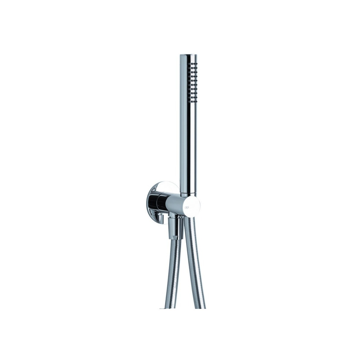 Kit douchette complet chromé effet pluie 1 jet avec flexible PVC métallisé 150 cm - THEWA KI091CR 