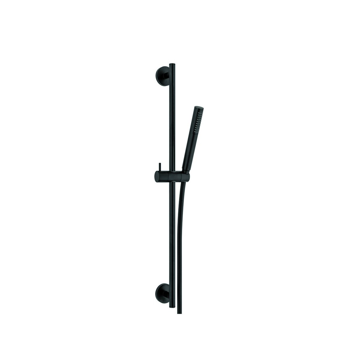 Barre de douche complète stylo luxe métal noire - THEWA KI093NE 