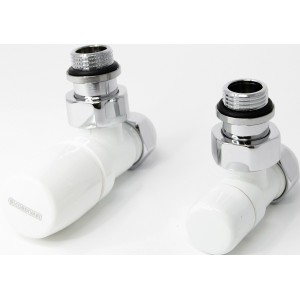 Kit robinet ILHINA équerre blanc pour tube multicouche Ø16 avec coude de réglage - THERMADOR KI15EMC 