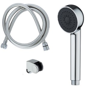Kit complet support flexible et douchette finition chromée - THEWA KITDOUCR 