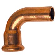Courbe 90° mâle-femelle à sertir Ø42 pour tube cuivre chauffage et sanitaire - THERMADOR 6001A42 