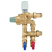 Mitigeur LEGIOFLOW à tête manuelle 3/4" mâle avec by-pass et départ eau froide - THERMADOR 600501 