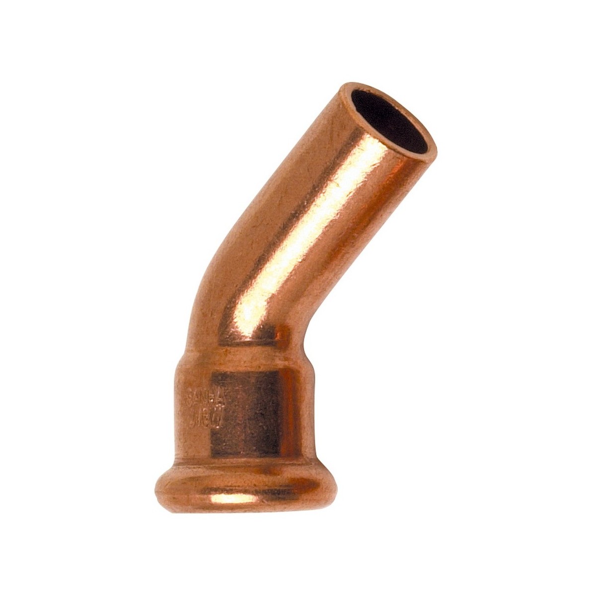 Courbe 45° mâle-femelle à sertir Ø12 pour tube cuivre chauffage et sanitaire - THERMADOR 604012 