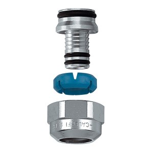 Écrou chromé M23x1,5 pour tube multicouche Ø16x2 10 bar 0-95 °C - THERMADOR 679024 