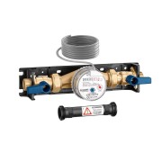 Kit compteur à impulsion pour eau froide sanitaire plaque de montage vanne d'isolement raccord 3/4" - THERMADOR 700053 
