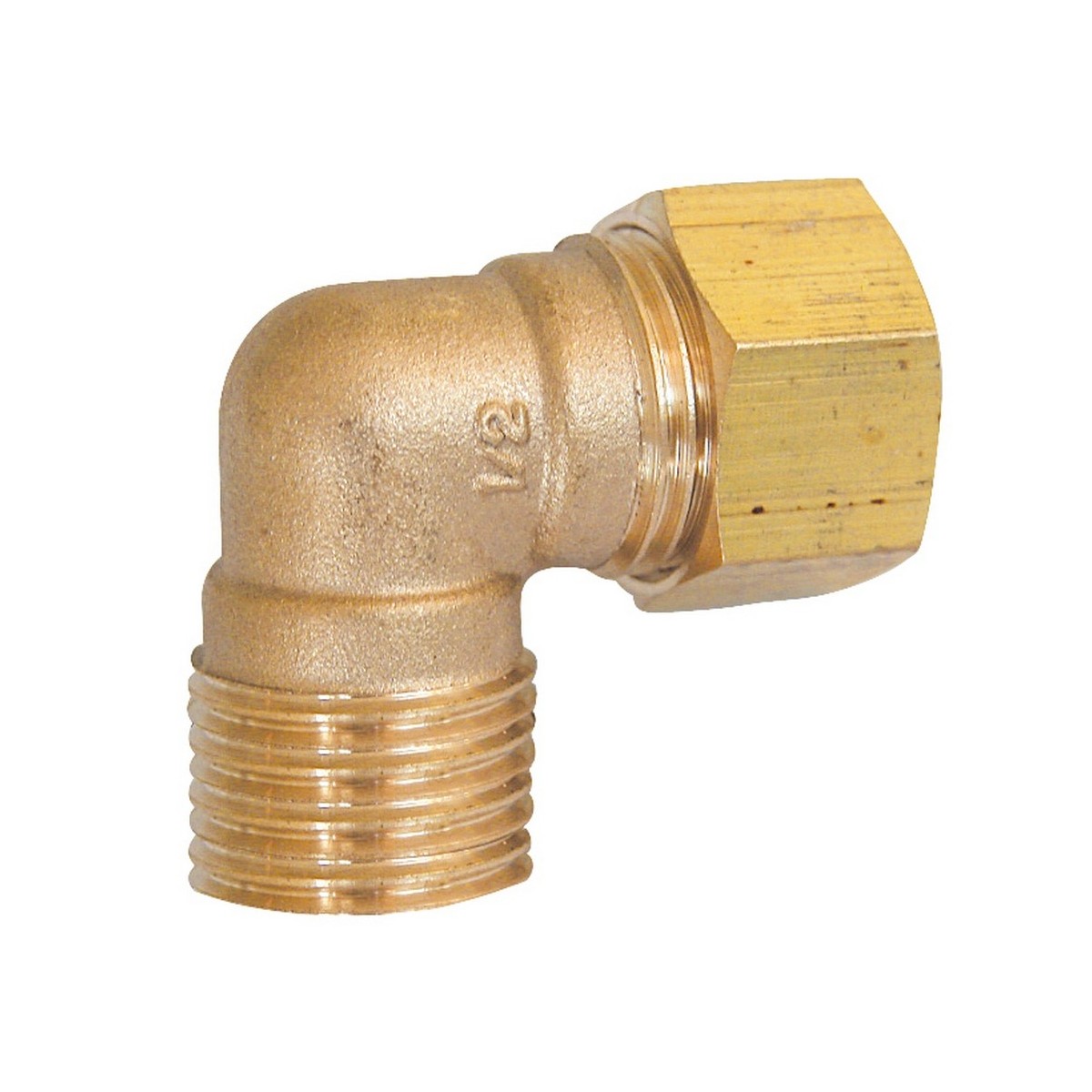 Coude bicône 707B femelle-mâle 1/2" pour tube cuivre Ø14 - THERMADOR 707B1415 
