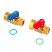 Kit de 6 vannes d'arrêt avec joints pour module thermique d'appartement SATK - THERMADOR 789101DNE 