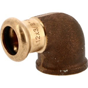 Coude 90° laiton à sertir 8090G Ø22 taraudé femelle 1" chauffage et sanitaire - THERMADOR 8090G2226 