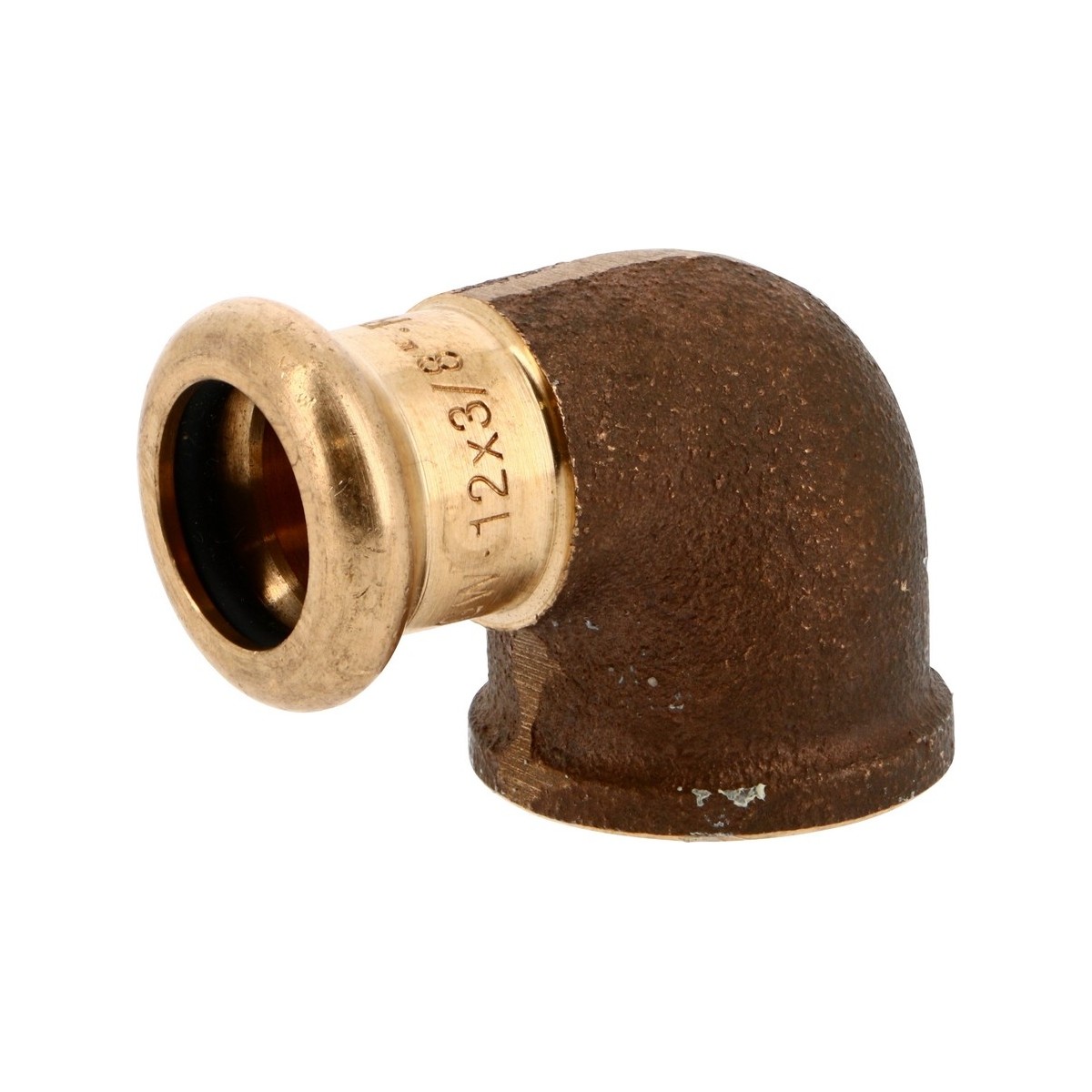 Coude 90° laiton à sertir 8090G Ø42 taraudé femelle 1"1/2 chauffage et sanitaire - THERMADOR 8090G4240 