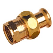Raccord union laiton à sertir 8330G Ø18 taraudé femelle 1/2" chauffage et sanitaire - THERMADOR 8330G1815 