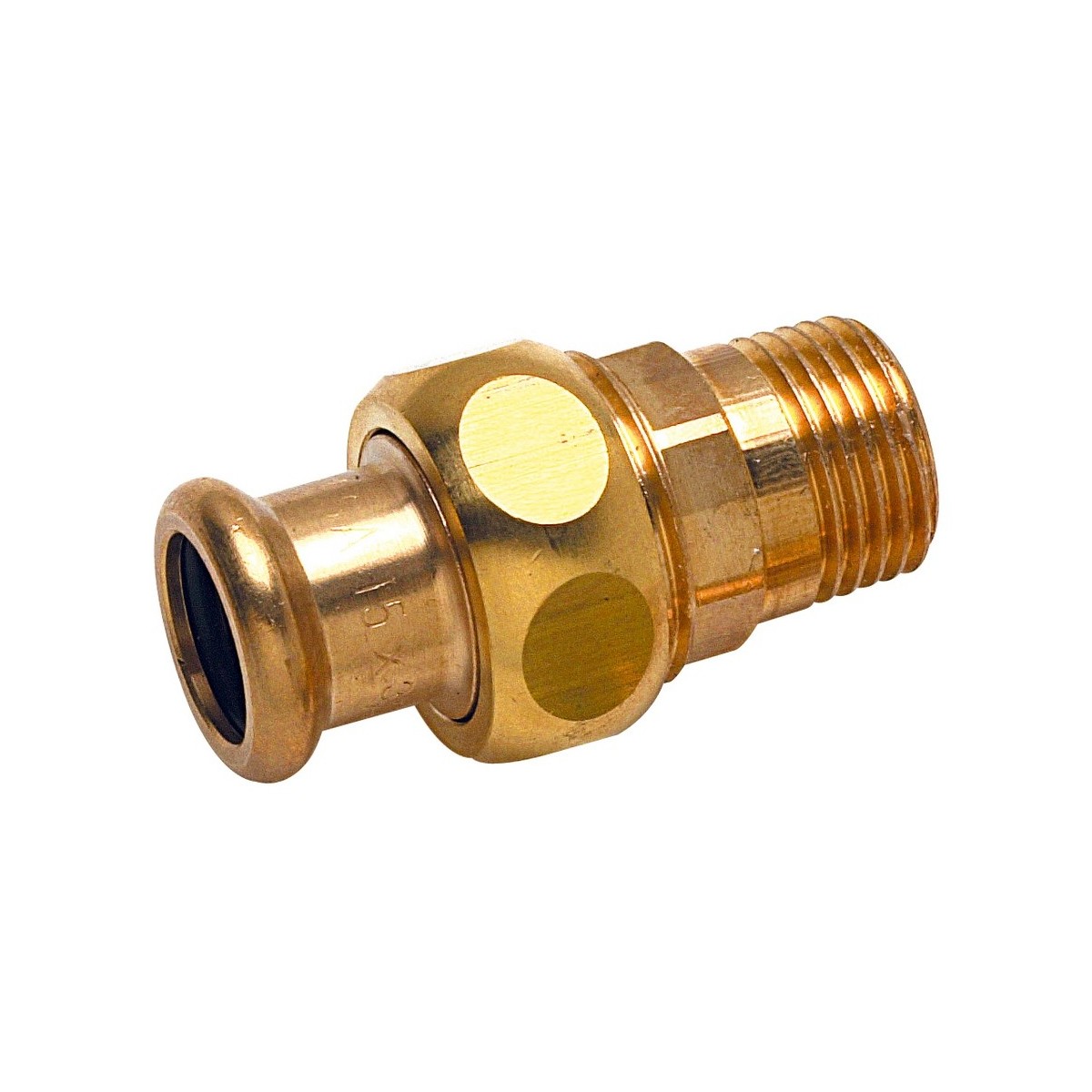 Raccord union laiton à sertir 8330G Ø18 fileté mâle 3/4" chauffage et sanitaire - THERMADOR 8333G1820 