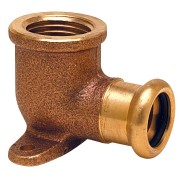 Applique coudée laiton à sertir 8472G Ø18 taraudée femelle 3/4" chauffage et sanitaire - THERMADOR 8472G1820 