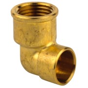 Coude à souder 90° 90GCU femelle à souder Ø14 - femelle à visser 3/4" - THERMADOR 90GC1420 