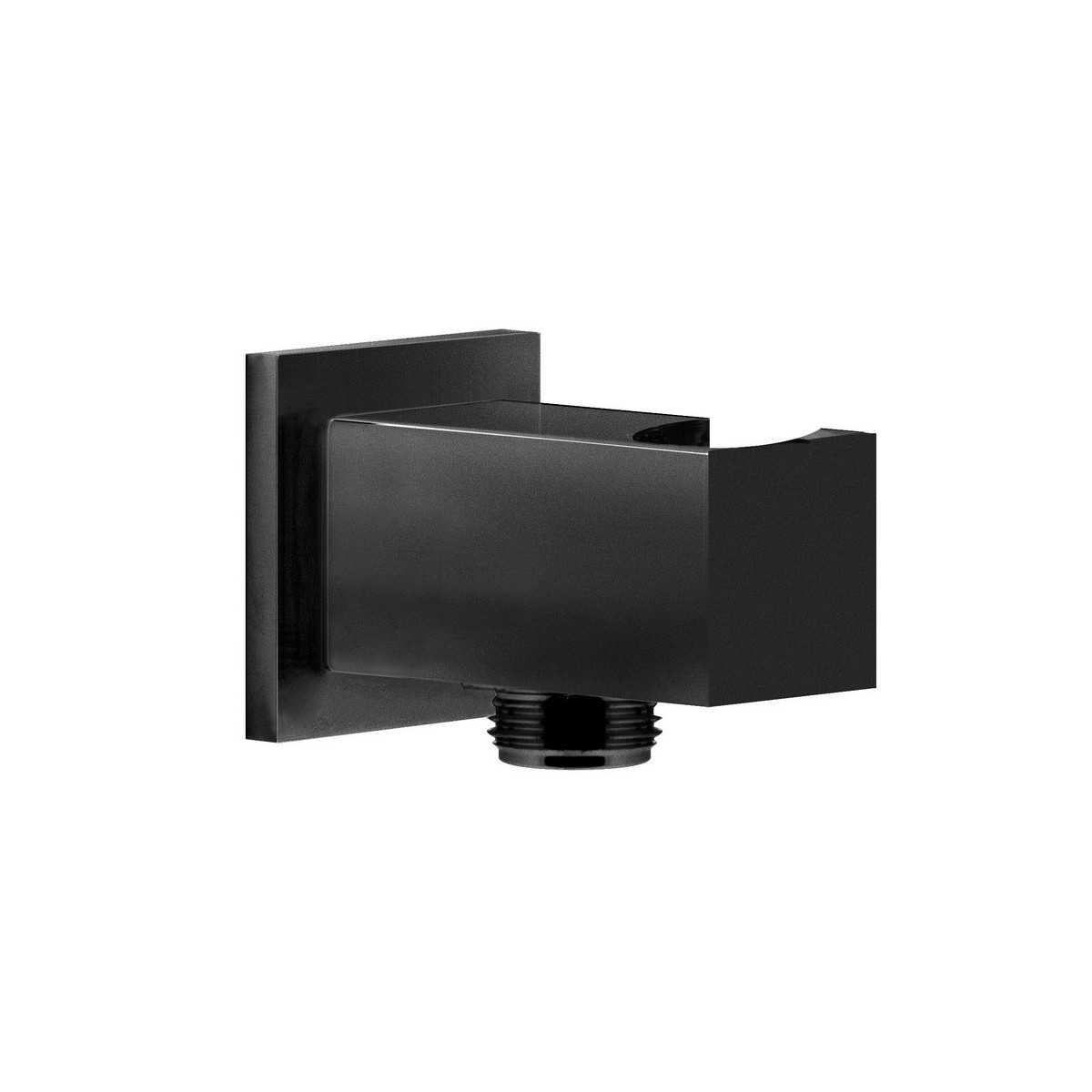 Prise d'eau et support carré métal noir - THEWA AC171NE 