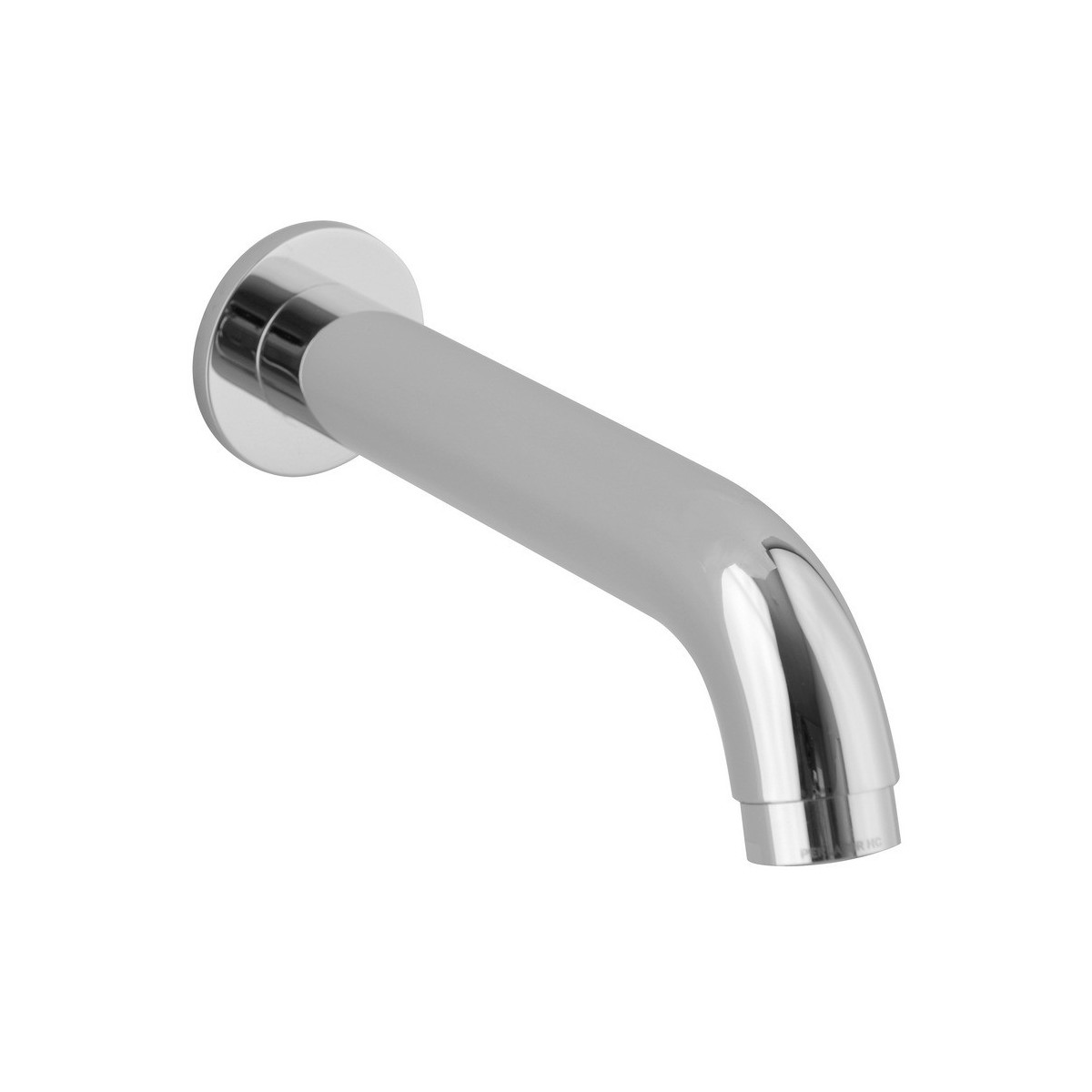 Bec de baignoire laiton chromé section ronde Ø30 mm longueur 176 mm pour système encastré - THEWA AC225CR 