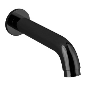 Bec de baignoire laiton noir section ronde Ø30 mm longueur 176 mm pour système encastré - THEWA AC225NE 