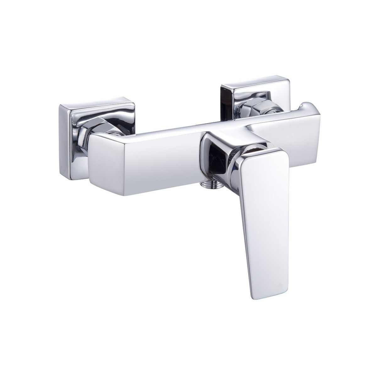 Mitigeur de douche AMANZI chromé poignée verticale pose murale - THEWA AMZ20 