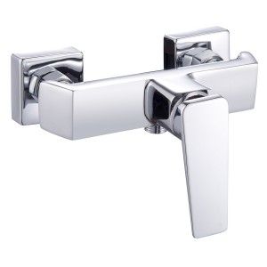 Mitigeur de douche AMANZI chromé poignée verticale pose murale - THEWA AMZ20 