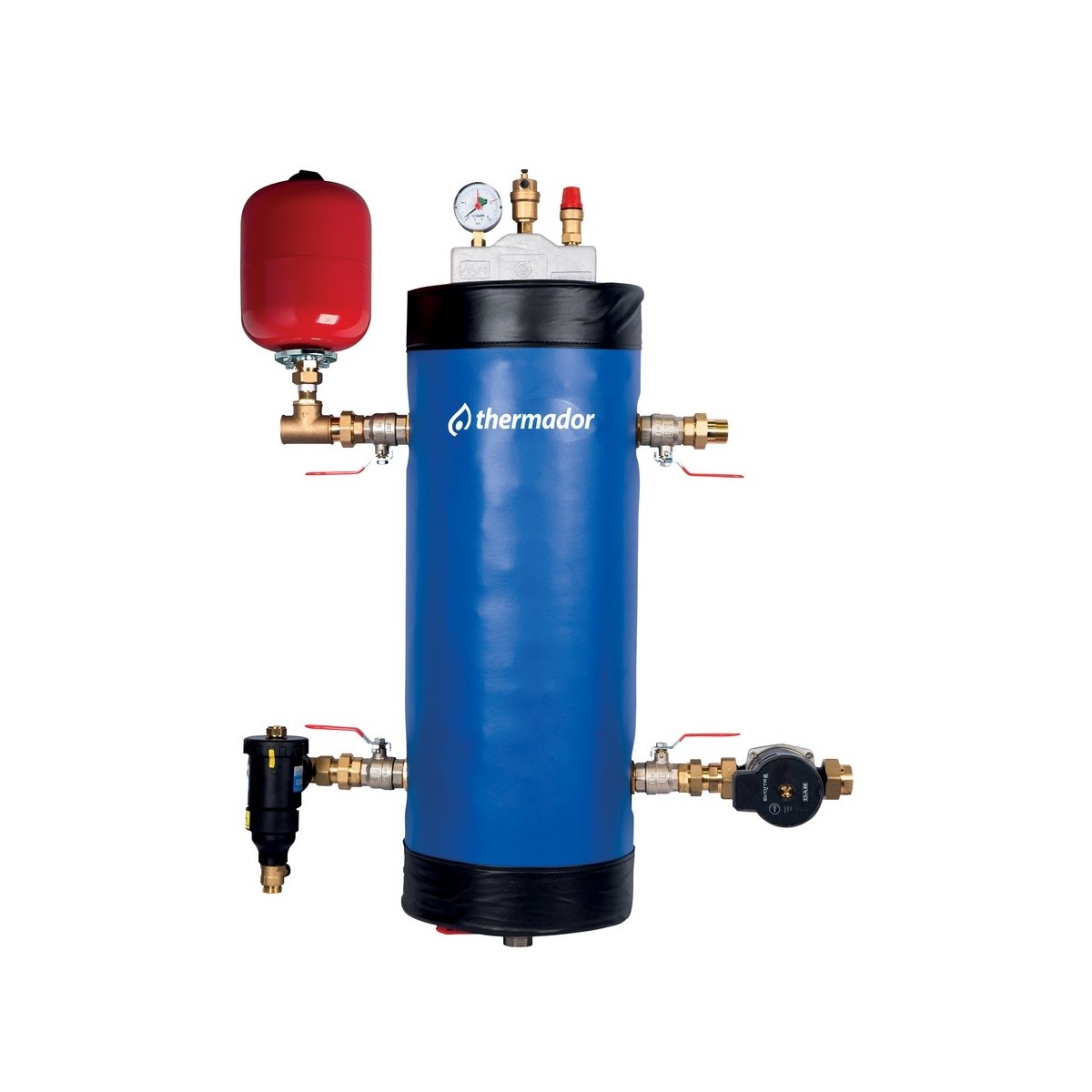 Bouteille de mélange équipée 50 L B-CROSS circulateur pot de décantation vase d'expansion 15 composants - THERMADOR BCROSS50SK 